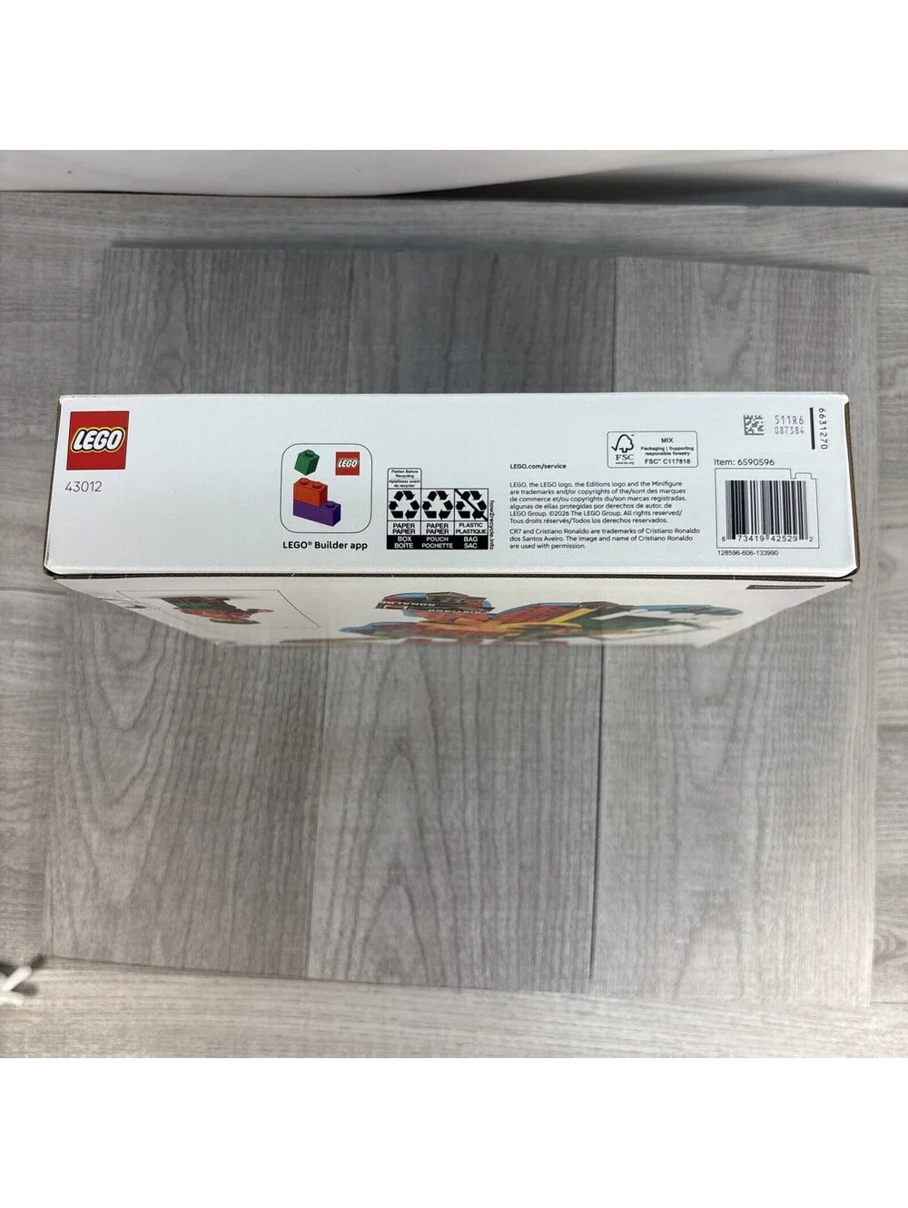 LEGO Editions Cristiano Ronaldo CR7 Soccer Highlights Set 43012 490 Pcs New